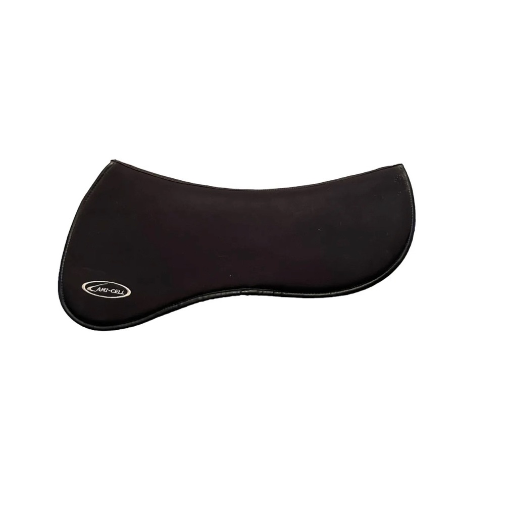 Lami-Cell Horse Memory Foam Half Pad for English Saddle Black